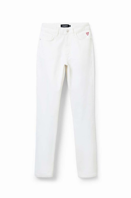 Desigual jeansy Planet friendly biały 23SWDD41