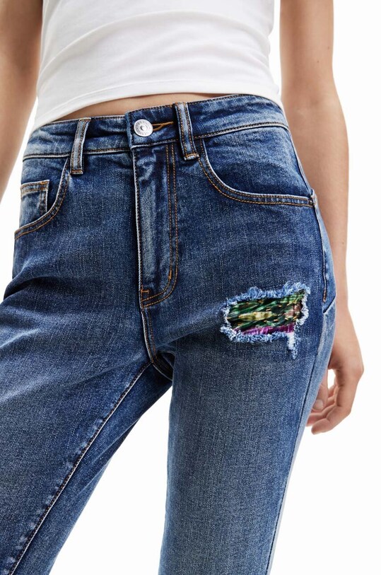 Одежда Джинсы Desigual 23SWDD51 голубой