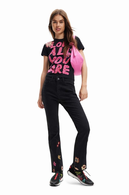 Džíny Desigual Planet friendly černá 23SWDD68