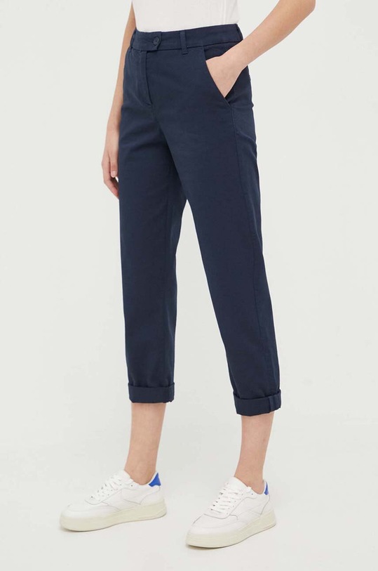 United Colors of Benetton spodnie z elastanem granatowy 4GD7DF007.016
