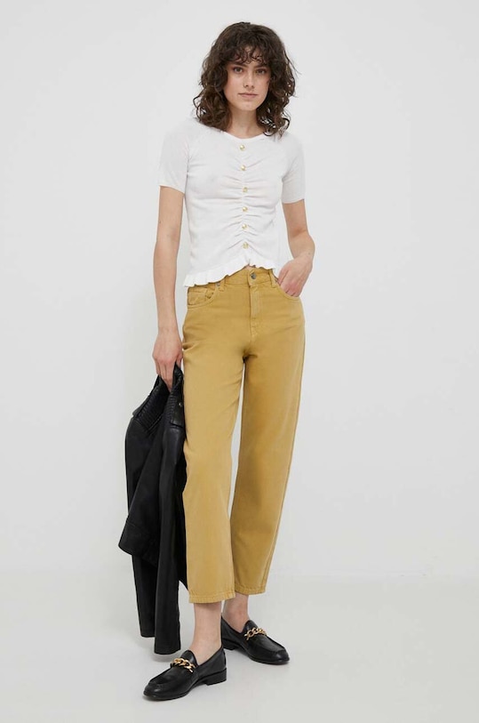 United Colors of Benetton jeansy 4LYX575C3.0V1 beżowy SS23