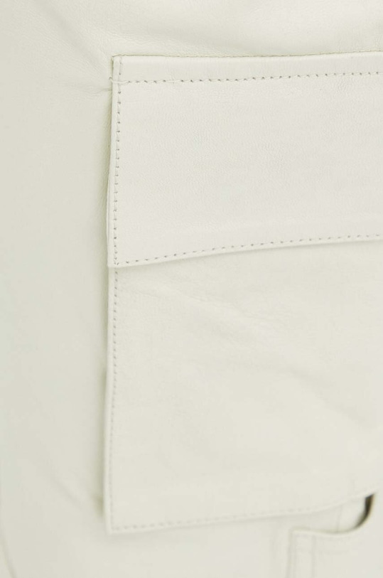 Herskind pantaloni de piele Trisa bej 4748940