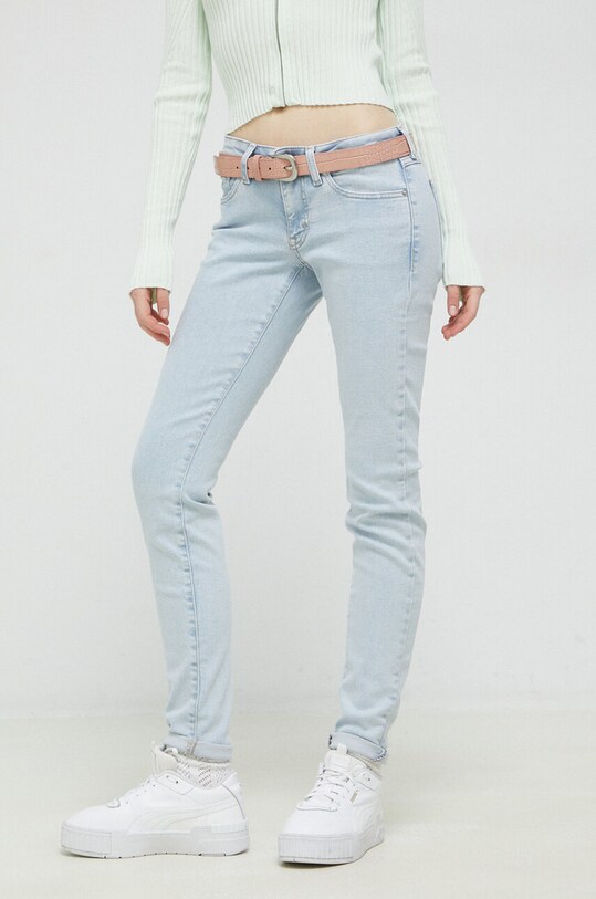 Tommy Jeans jeansi Sophie albastru DW0DW15500.PPYX