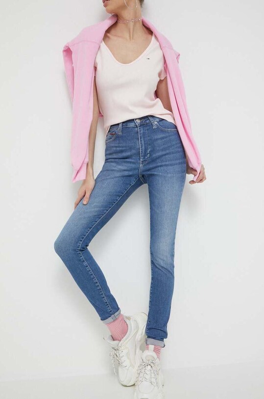 Tommy Jeans jeansy Sylvia niebieski DW0DW15491.PPYX