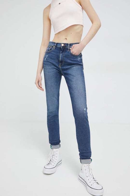 Tommy Jeans jeansi Sylvia Planet friendly bleumarin DW0DW15524.PPYX