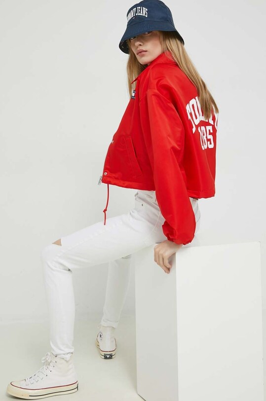 Tommy Jeans jeansi DW0DW15486.PPYX alb SS23