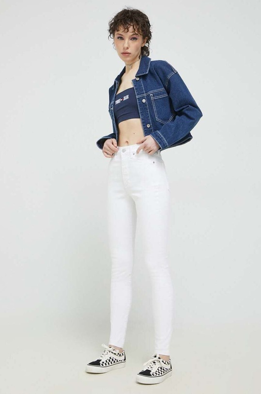 Tommy Jeans jeansy Sylvia DW0DW15507.PPYX biały SS23