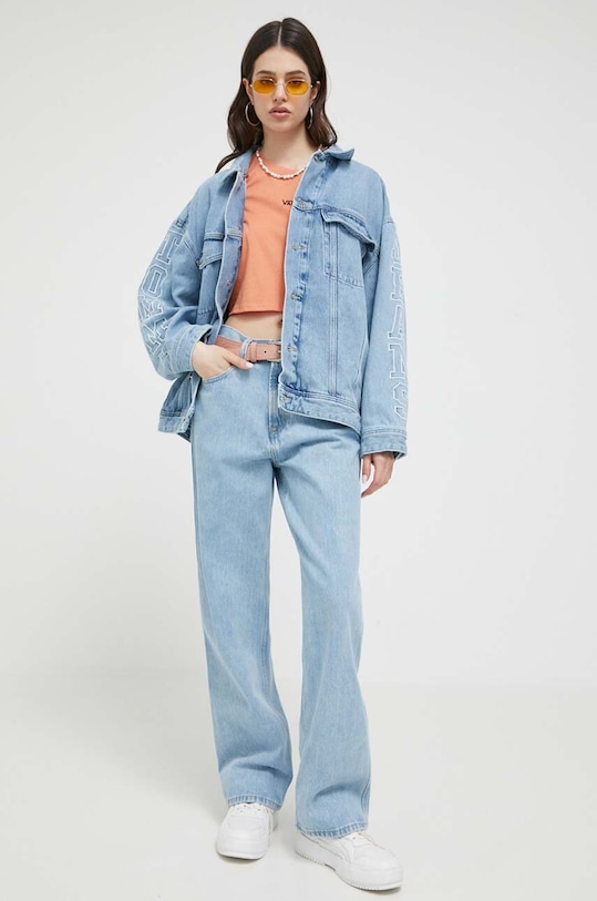 Bavlněné džíny Tommy Jeans modrá DW0DW15521.PPYX