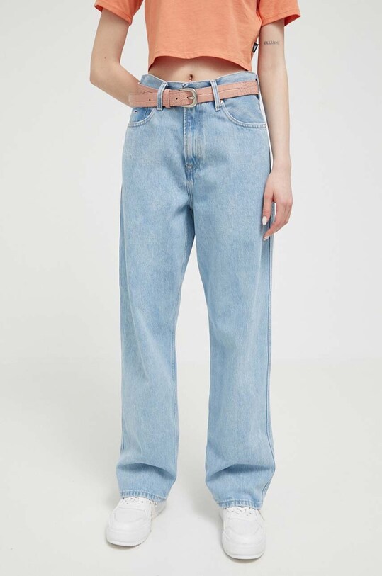 Бавовняні джинси Tommy Jeans DW0DW15521.PPYX блакитний SS23