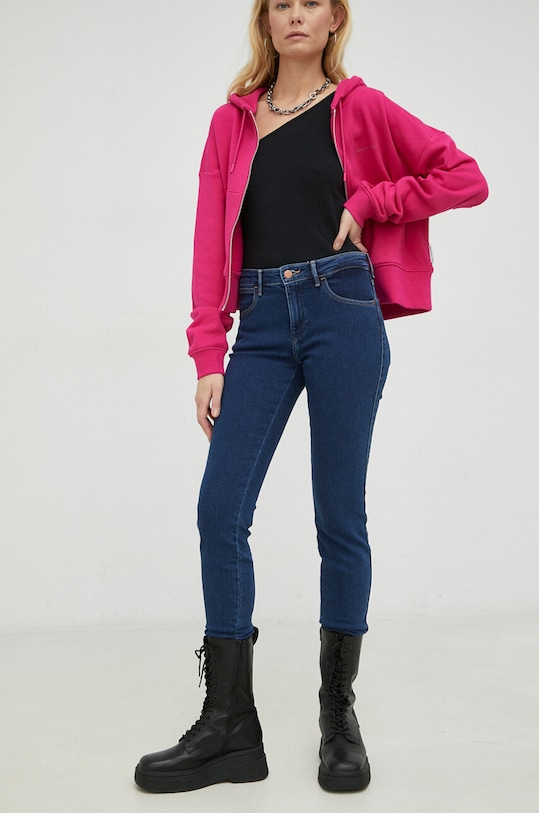 Wrangler jeansi Willow 615 Planet friendly bleumarin W28KCY37P