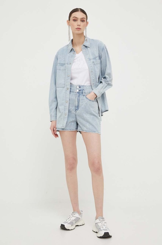 Дънкови къси панталони Armani Exchange 3RYJ71.Y1NZZ син SS23