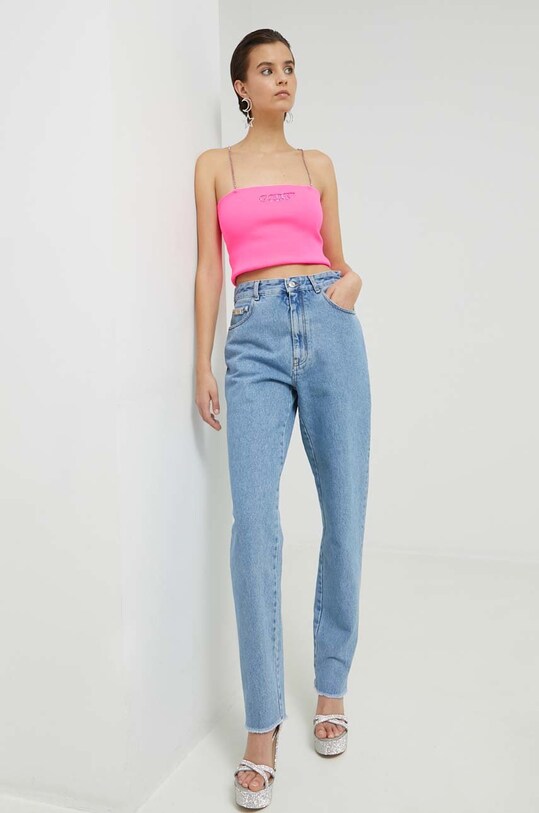 Джинсы GCDS SS23W350205 голубой SS23