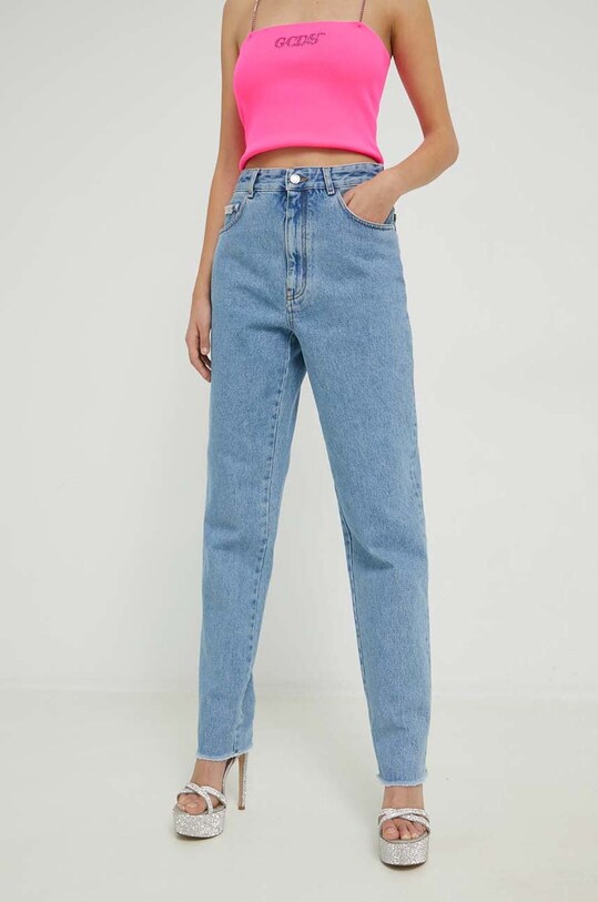 Джинсы GCDS голубой SS23W350205