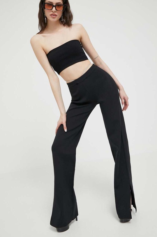 GCDS pantaloni negru SS23W390803