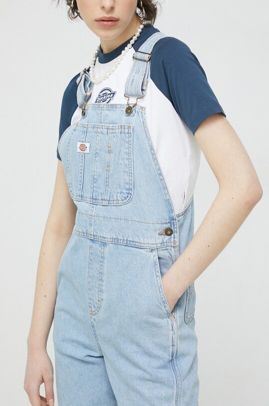 Dickies ogrodniczki jeansowe niebieski DK0A4XYCC151
