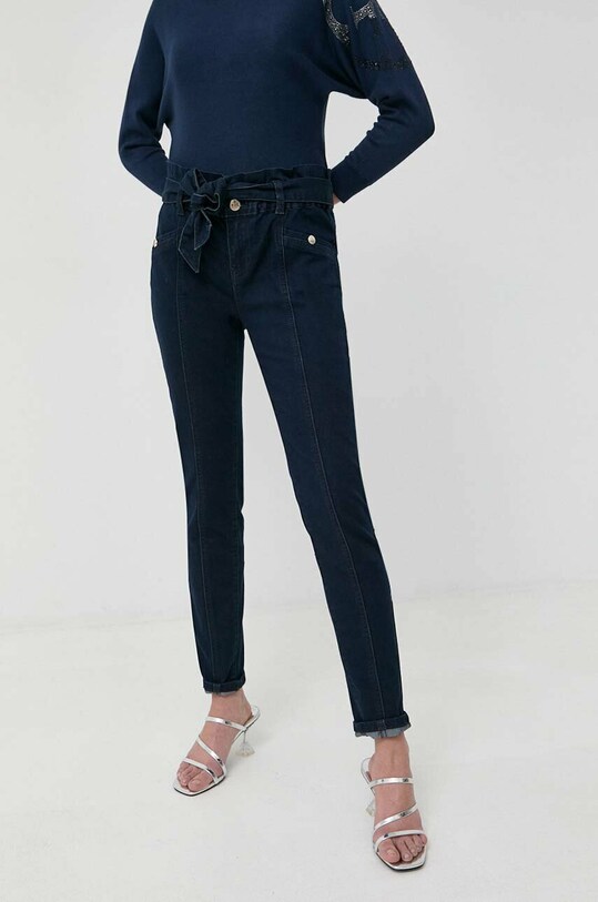 Morgan jeansy Planet friendly granatowy PDIVY.DARK.BLUE
