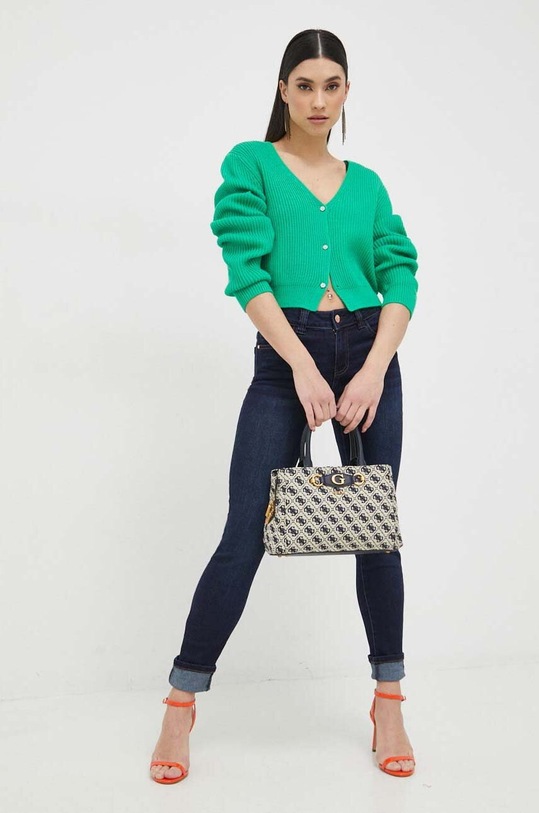 Morgan jeansy POMS.JEAN.BRUT granatowy SS23