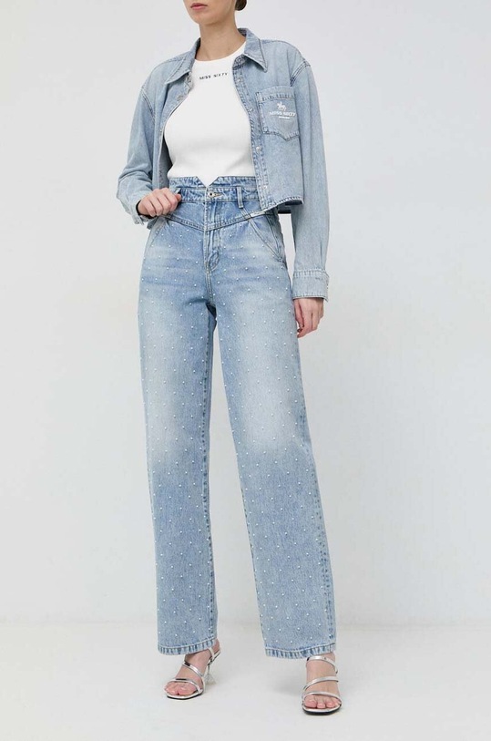 Miss Sixty jeansy Alice 6T1JJ4620000 niebieski SS23