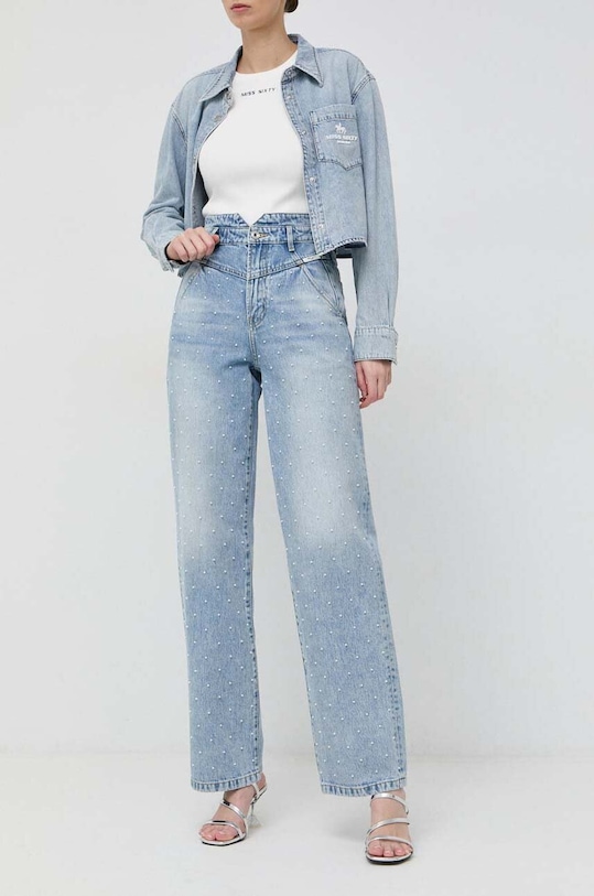 Miss Sixty jeansi Alice 6T1JJ4620000 albastru SS23