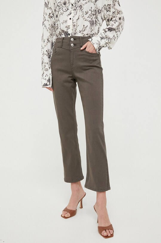Morgan pantaloni drept verde PEGASE2.ORGANIC