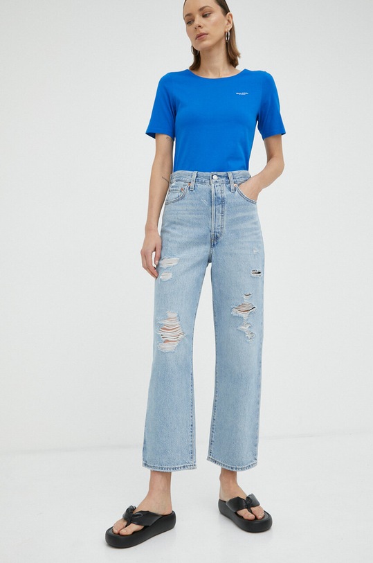 Džíny Levi's Ribcage Straight modrá 72693.0164