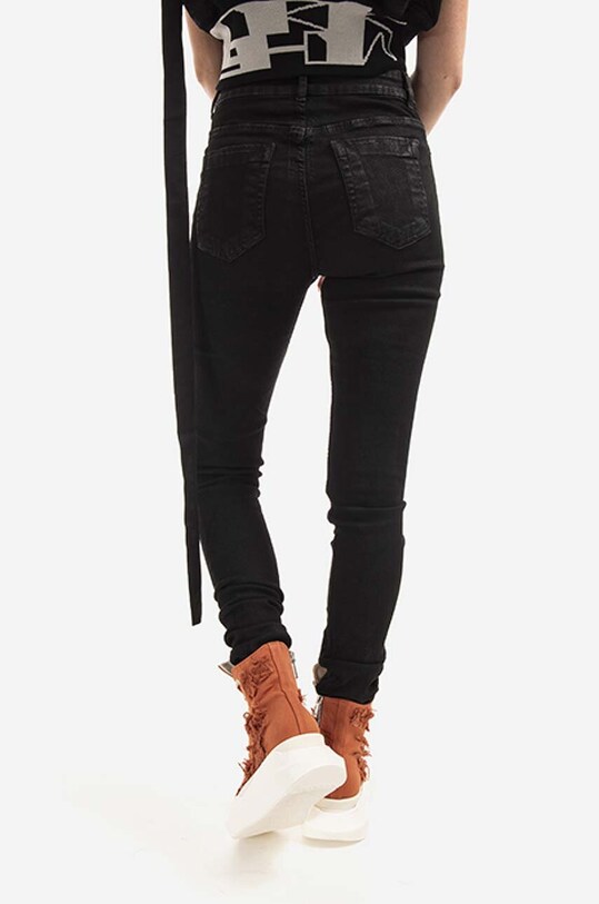 Odzież Rick Owens jeansy DS01B7316.SBB.BLACK czarny