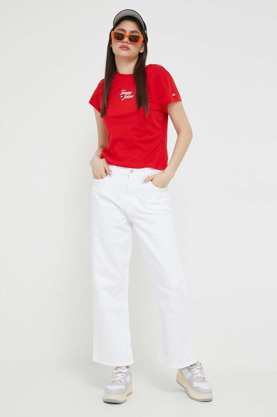 Džíny Tommy Jeans BETSY DW0DW15520.PPYX bílá SS23