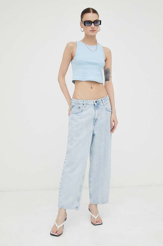American Vintage jeansy JOY11JE23 niebieski SS23