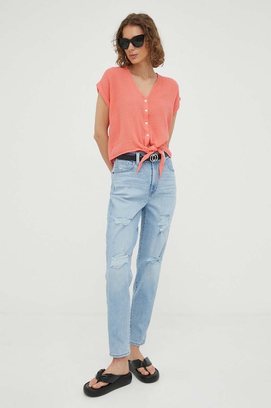 Džíny Levi's HIGH WAISTED MOM JEAN Planet friendly modrá 26986.0027