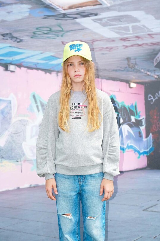 Dječje traperice Sisley 4DW2YE00L.G.SEASONAL plava