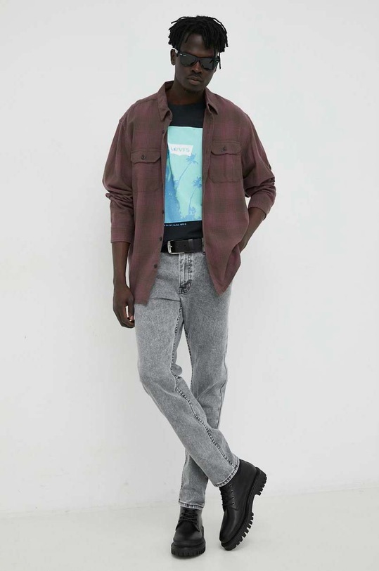 Lee jeansy Rider Slate Acid L701ORGX szary SS23