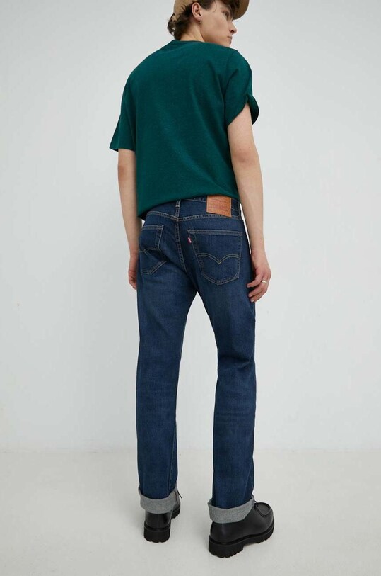 Oblačila Kavbojke Levi's 501 00501.3199 mornarsko modra