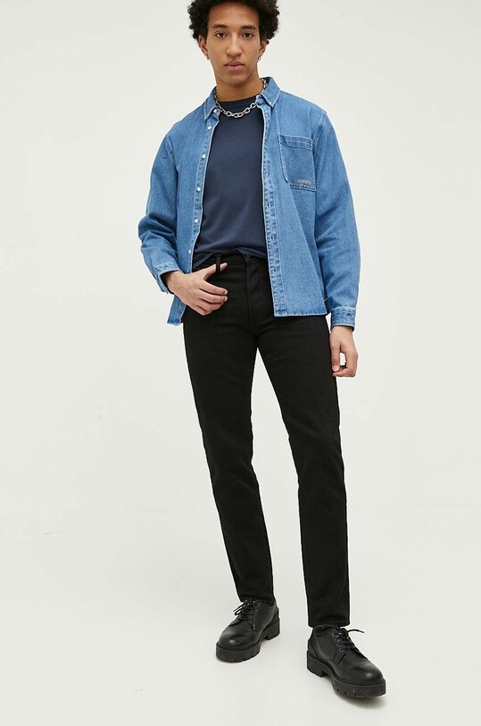 Τζιν παντελόνι Abercrombie & Fitch 90's Slim μαύρο KI131.3135.975