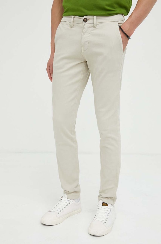 Mustang spodnie Style BeFlex Chino z elastanem beżowy 1013940.4094