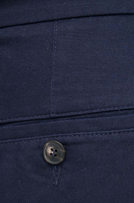 United Colors of Benetton spodnie z domieszką lnu granatowy 493ZUF01X.016