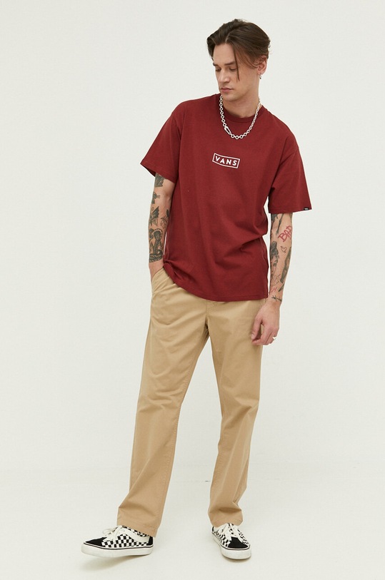 Vans spodnie VN0A5FJJKHK1 beżowy SS23