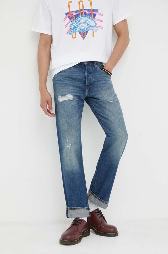 Levi's jeansy bawełniane 501 1978 RICHIE niebieski 00501.3383
