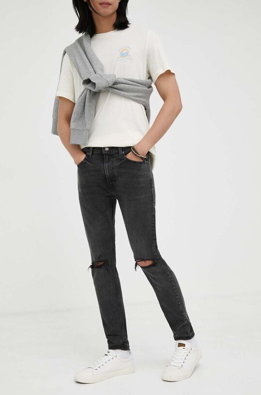 Levi's jeansy 519 EXT SKINNY czarny 85797.0054