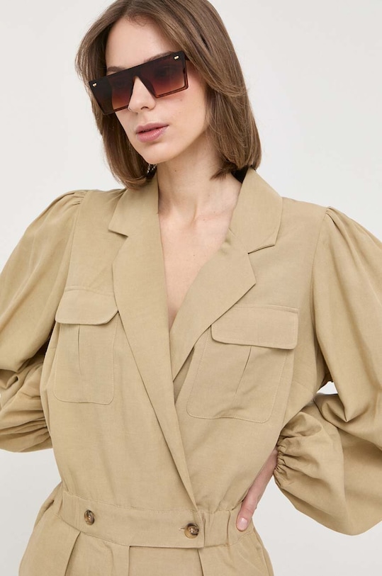 Kombinéza smíšená s plátnem Notes du Nord zelená 13144