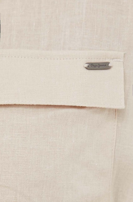 Plátěný overal Pepe Jeans Alina PL230428.836 béžová