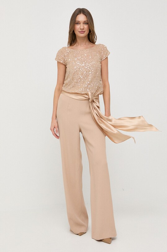 Luisa Spagnoli tuta elegante tessuto beige 539678