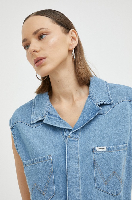 Džínový overal Wrangler modrá W9N2LL49E