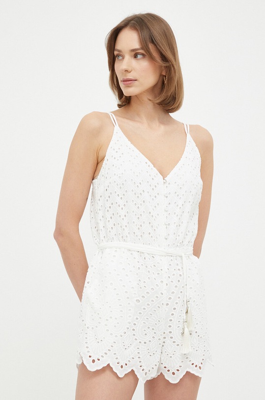 Patrizia Pepe tuta in cotone tessuto bianco 2T0032.A288