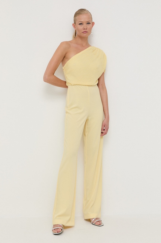 Patrizia Pepe kombinezon tkanina żółty 2T0037.A248