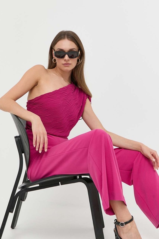 Patrizia Pepe kombinezon tkanina różowy 2T0037.A248