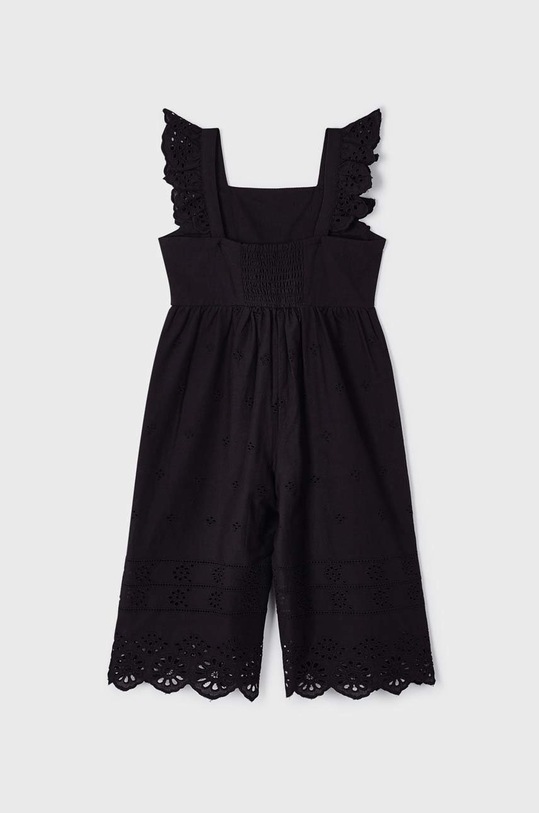 Mayoral kombinezon bawełniany dziecięcy czarny 3845.6E.MINI