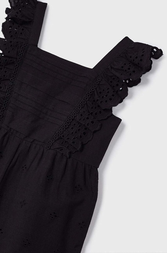 Mayoral kombinezon bawełniany dziecięcy 3845.6E.MINI czarny