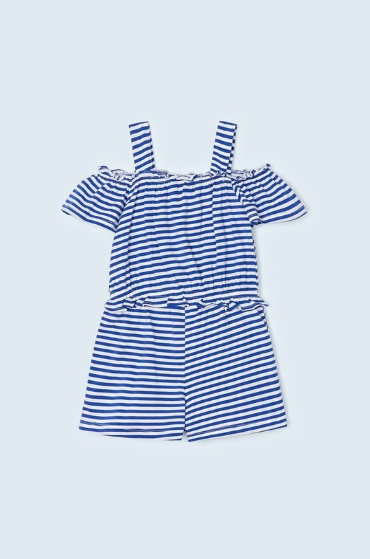 Dziewczynka Mayoral kombinezon bawełniany dziecięcy 3848.6L.MINI granatowy