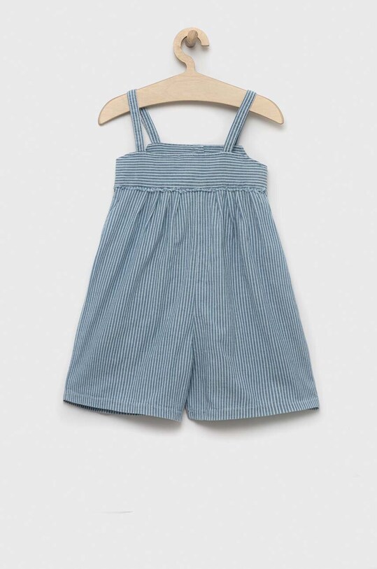 United Colors of Benetton kombinezon bawełniany dziecięcy 47PQGT008.P.SEASONAL niebieski SS23