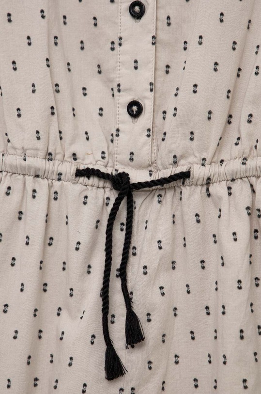 Dziewczynka Sisley kombinezon bawełniany dziecięcy 4HEPYT005.G.SEASONAL beżowy